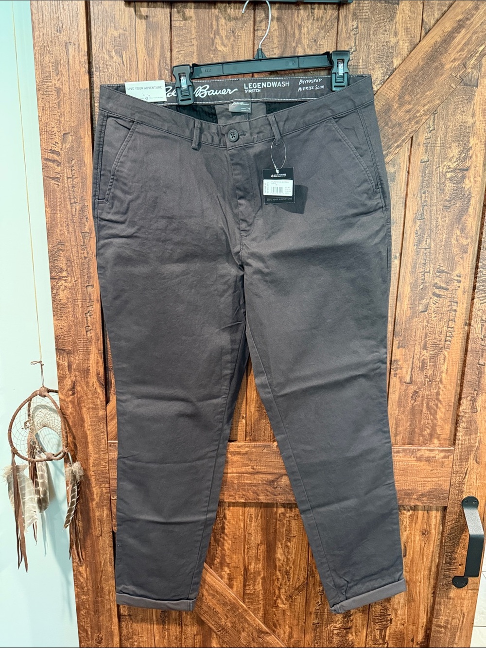 Eddie Bauer gray chino